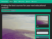 Tablet Screenshot of chromacolour.com